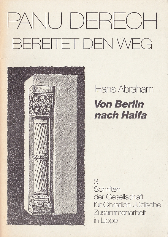 Titelseite, Panu Derech Bd. 3
